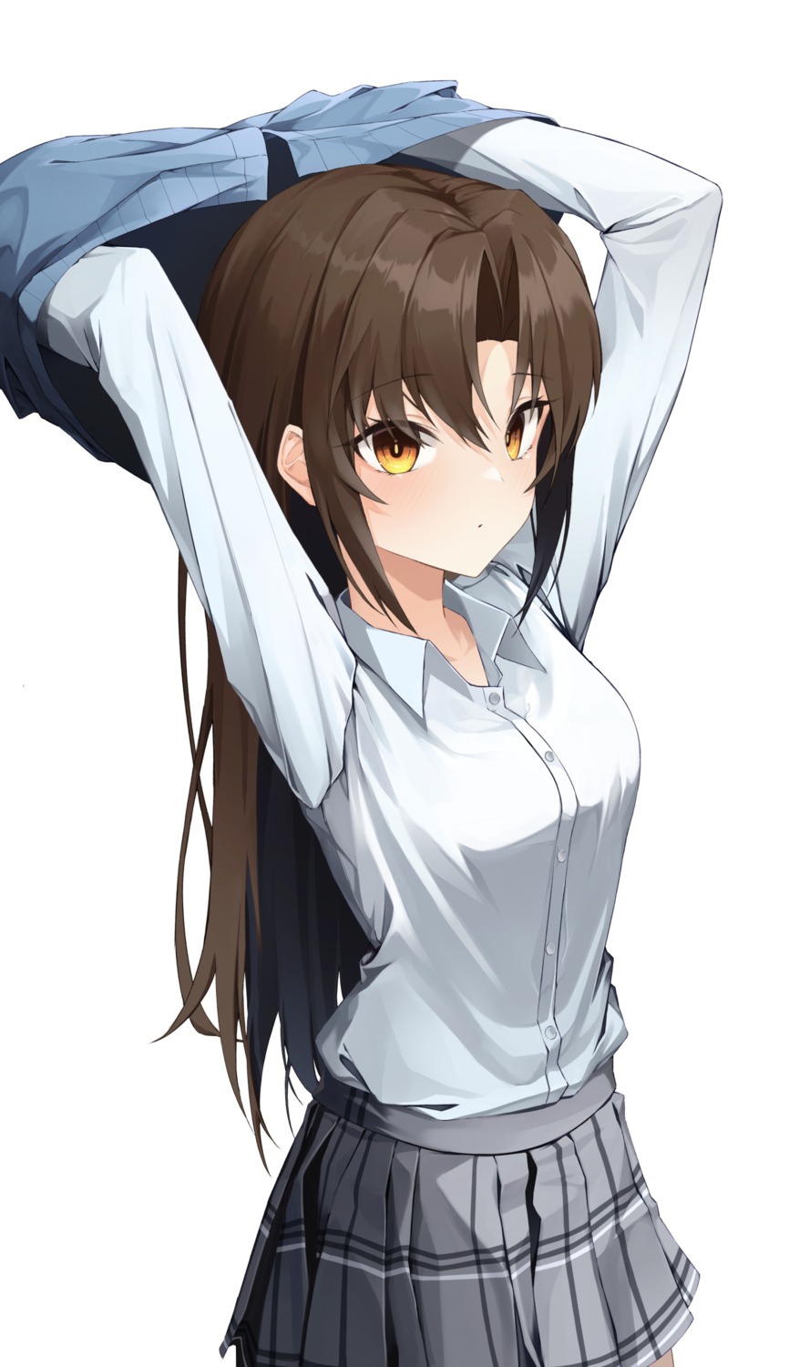 mame_(hyeon5117), seifuku, sweater, undressing