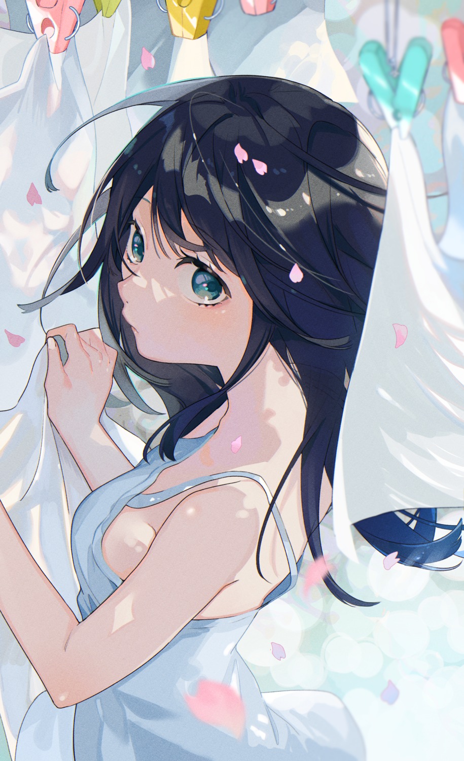 dress, no_bra, omutatsu, summer_dress