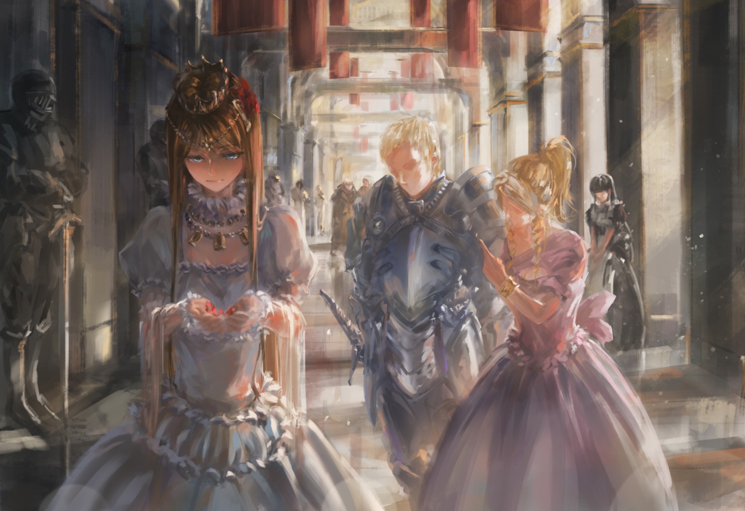 armor, dress, maid, overlord, renner_theiere_chardelon_ryle_vaiself, robe, song_ren, sword
