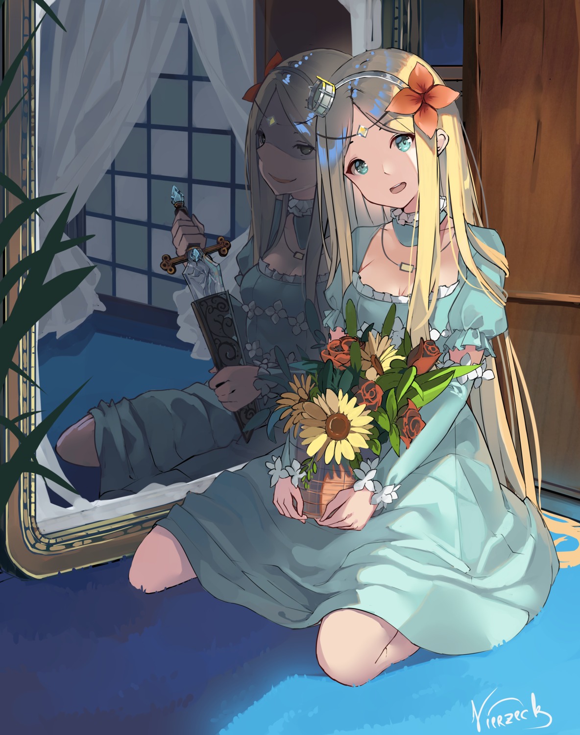 cleavage, dress, overlord, renner_theiere_chardelon_ryle_vaiself, tagme, weapon