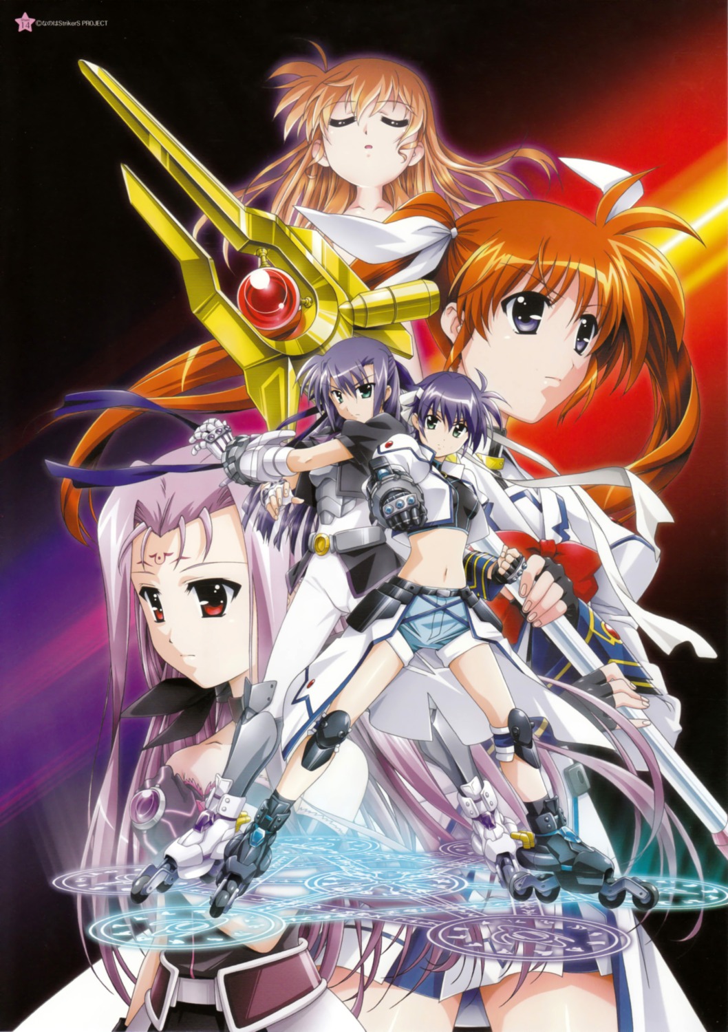 ginga_nakajima, heterochromia, lutecia_alpine, mahou_shoujo_lyrical_nanoha, mahou_shoujo_lyrical_nanoha_strikers, okuda_yasuhiro, subaru_nakajima, takamachi_nanoha