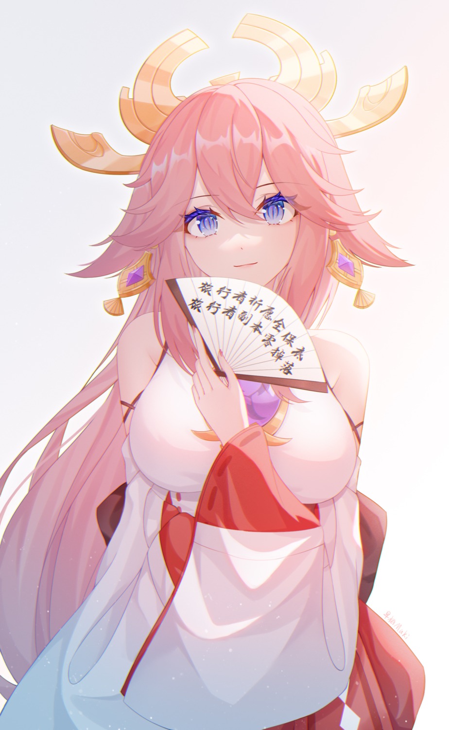 animal_ears, genshin_impact, japanese_clothes, kitsune, makix, yae_miko