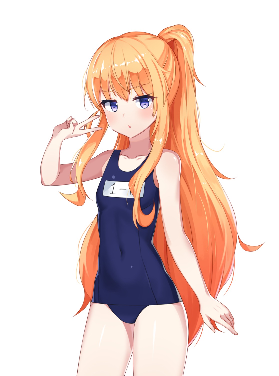 avant_garde_(artist), gabriel_dropout, school_swimsuit, swimsuits, tenma_gabriel_white