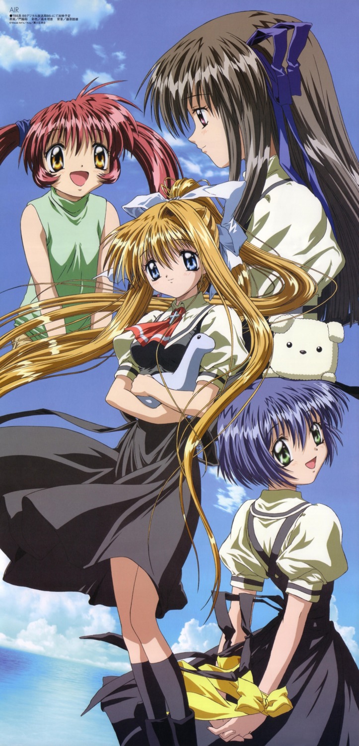 air, kadowaki_satoshi, kamio_misuzu, kirishima_kano, michiru, potato, seifuku, toono_minagi