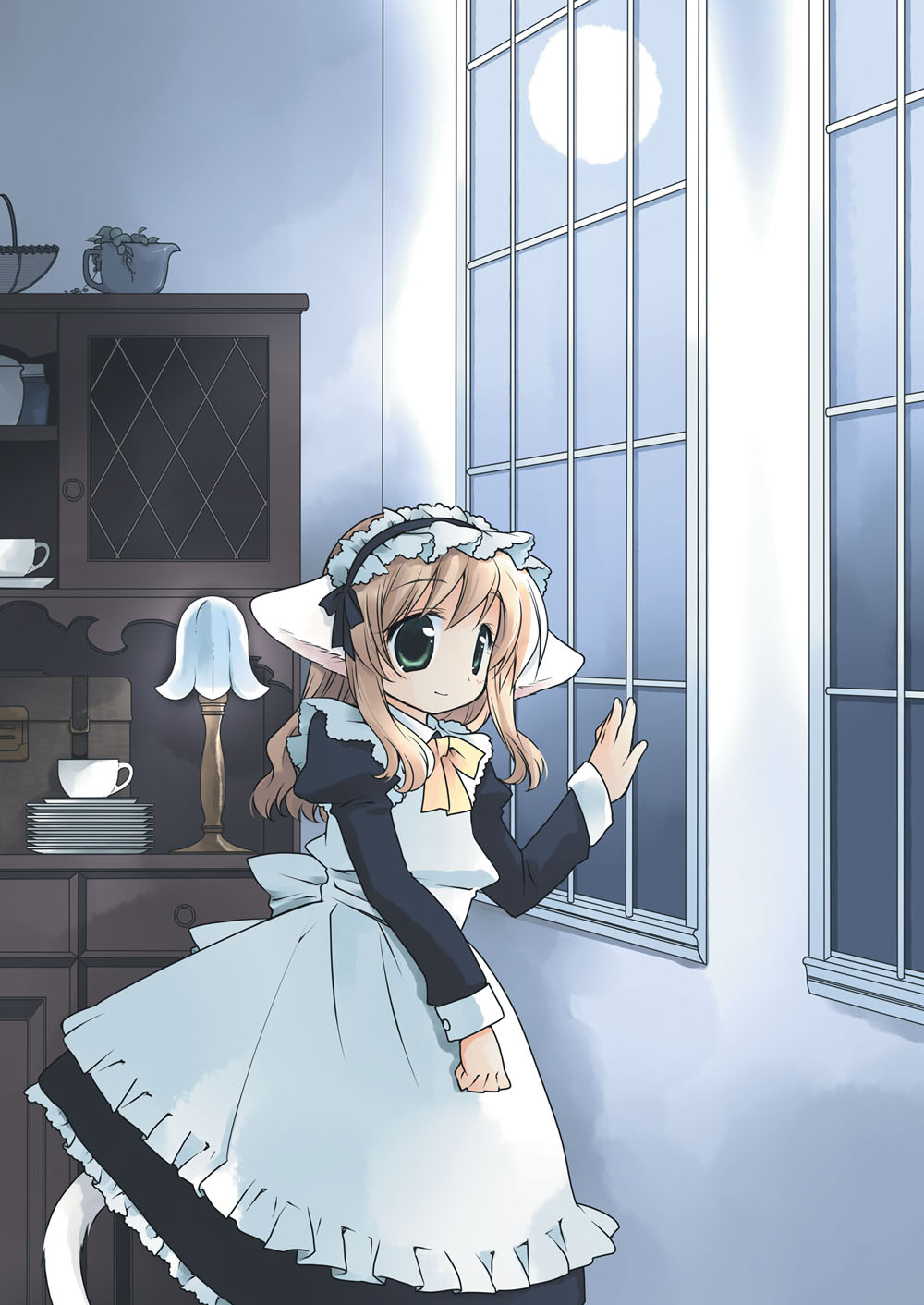 animal_ears, maid, nekomimi, nekono_osero