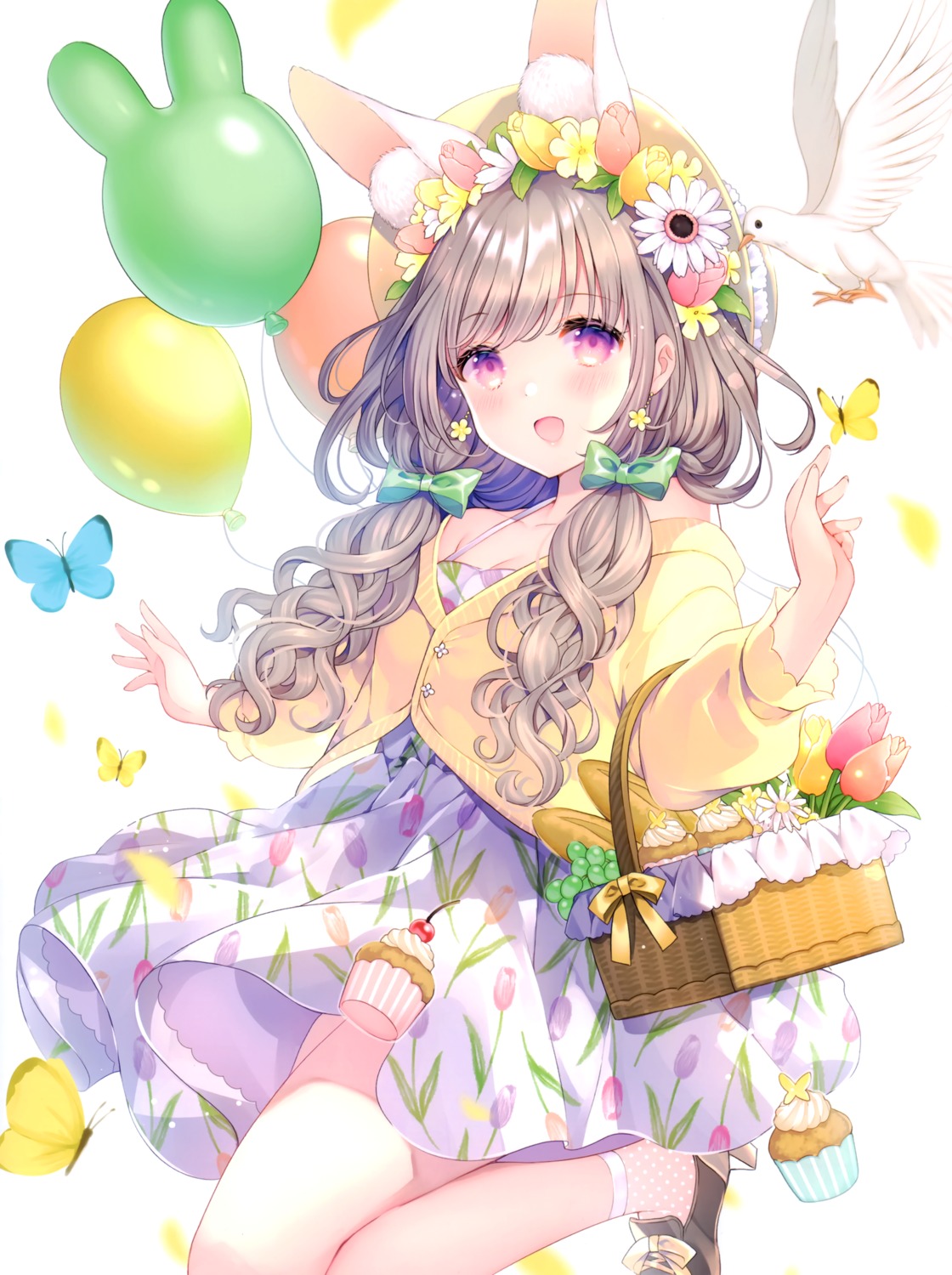 animal_ears, bunny_ears, heels, wasabi_(sekai)