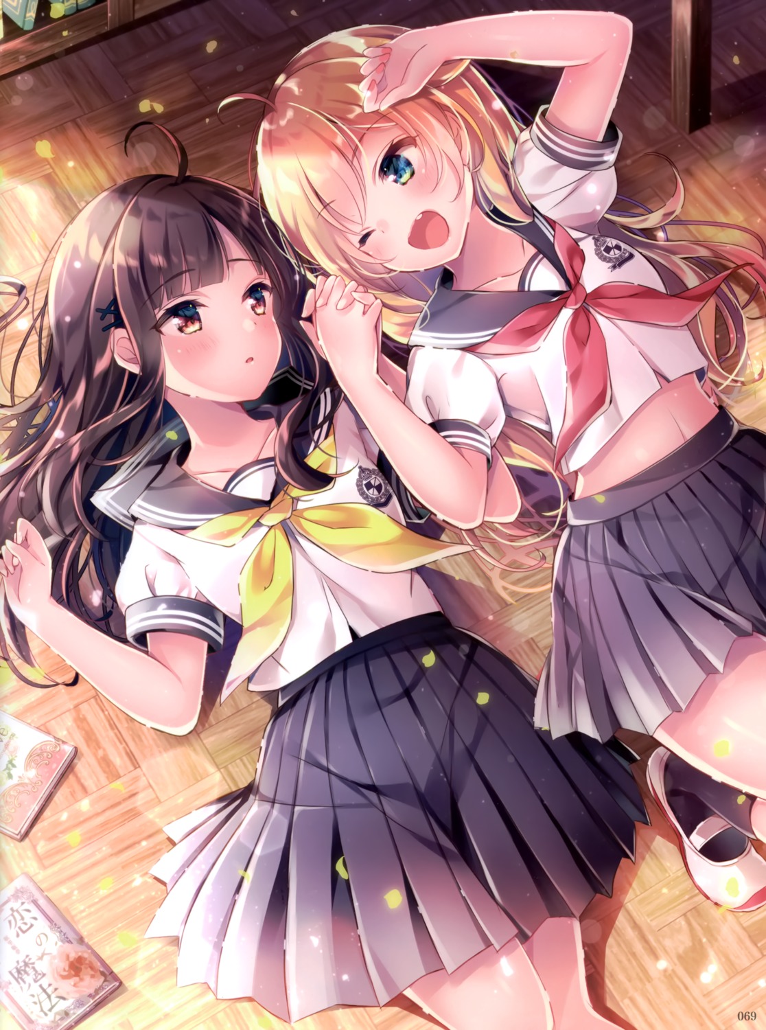 nemuri_nemu, seifuku, yuri