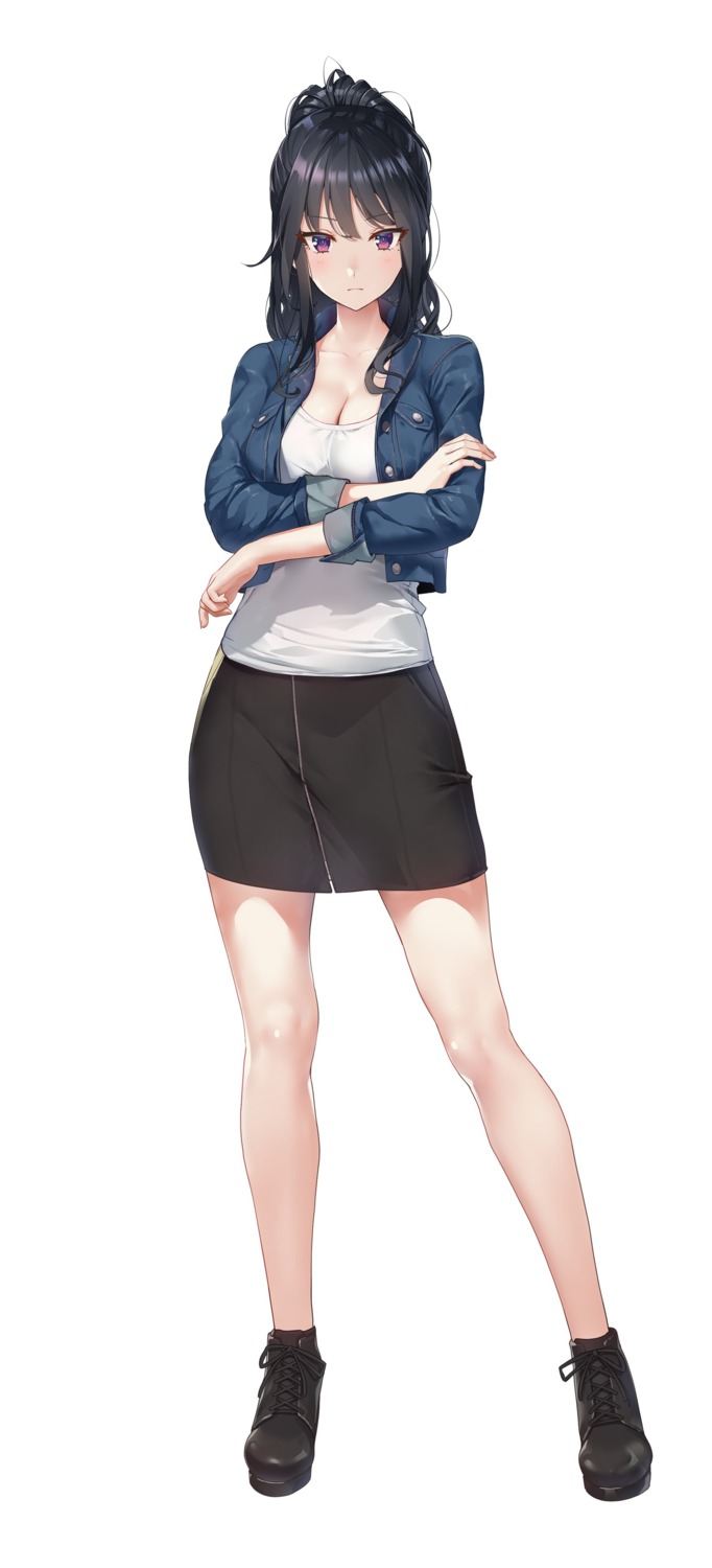 cleavage, haishin, qureate, shiraishi_azusa, tagme