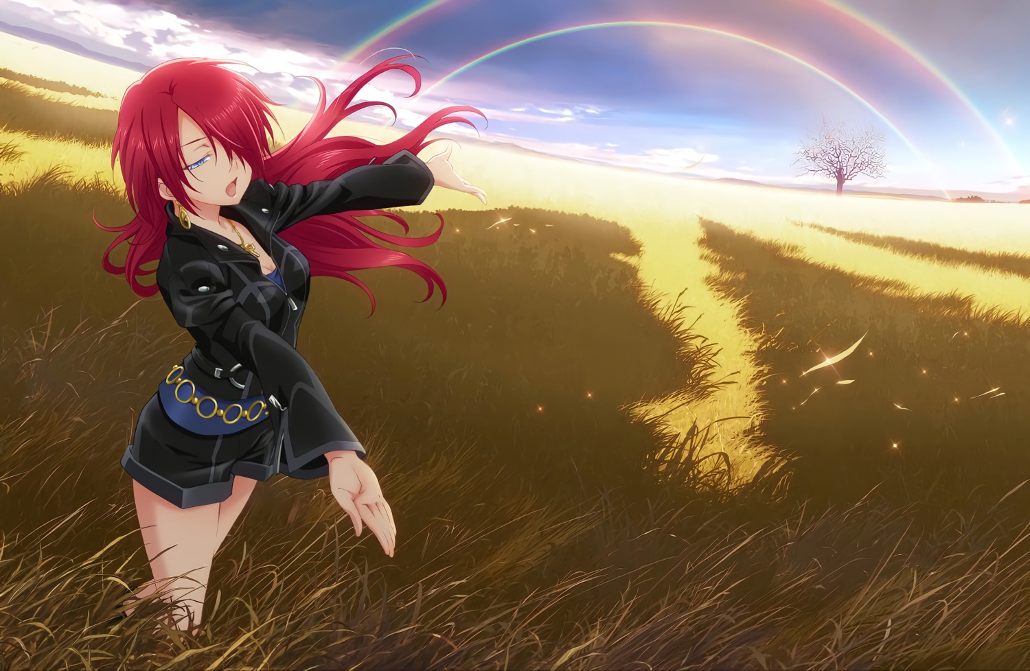 charlotte, cleavage, landscape, sekiguchi_kanami, sera_shane