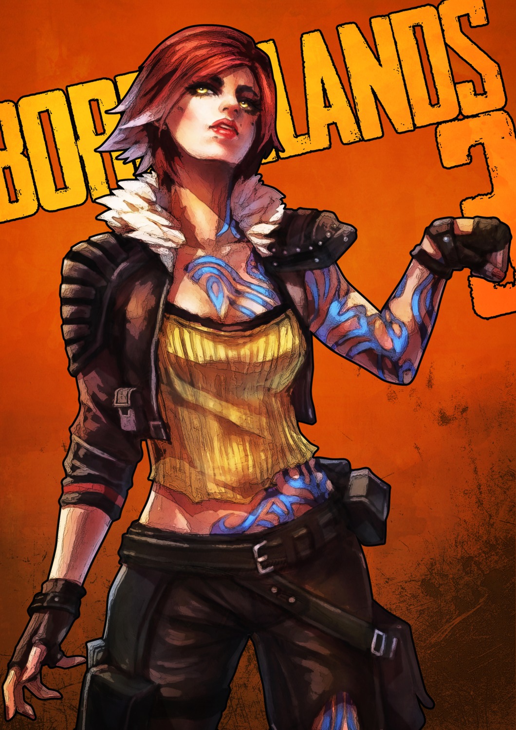 armor, borderlands, lilith_(borderlands), monori_rogue, tattoo