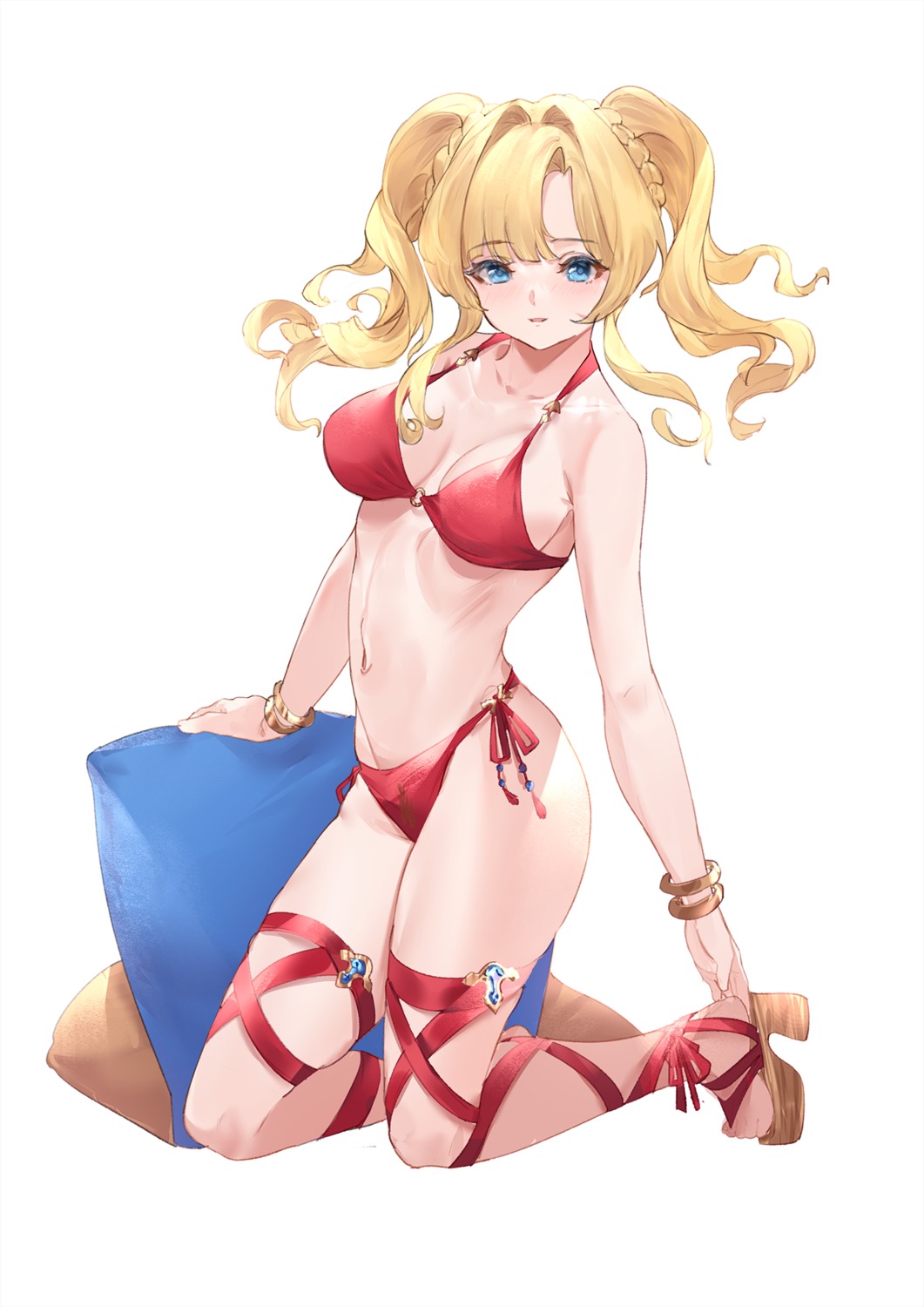 bikini, cleavage, granblue_fantasy, heels, majo_(pastamajo), swimsuits, zeta_(granblue_fantasy)
