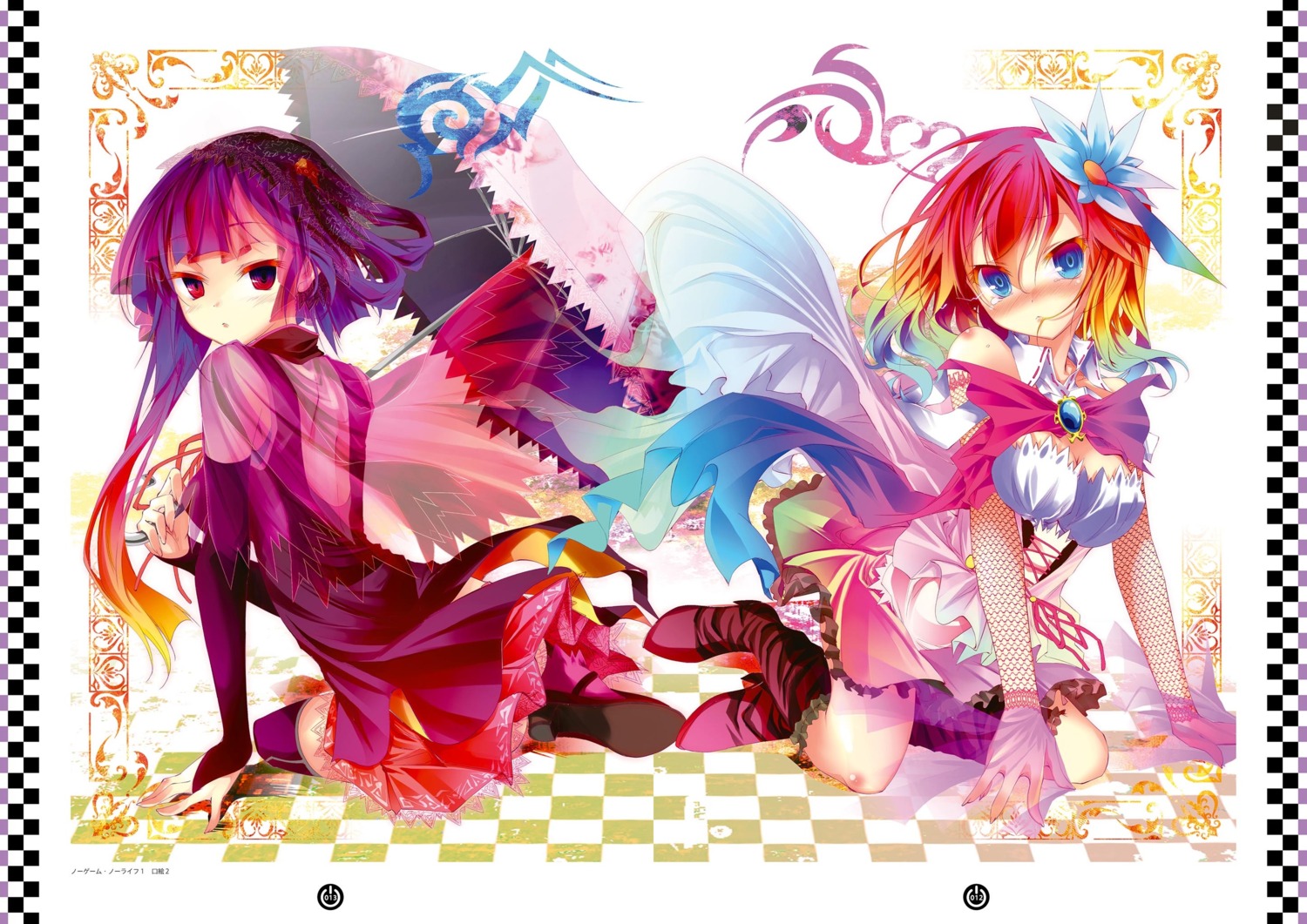 dress, kamiya_yuu, kuramii_tseru, no_game_no_life, see_through, stephanie_dora, thighhighs