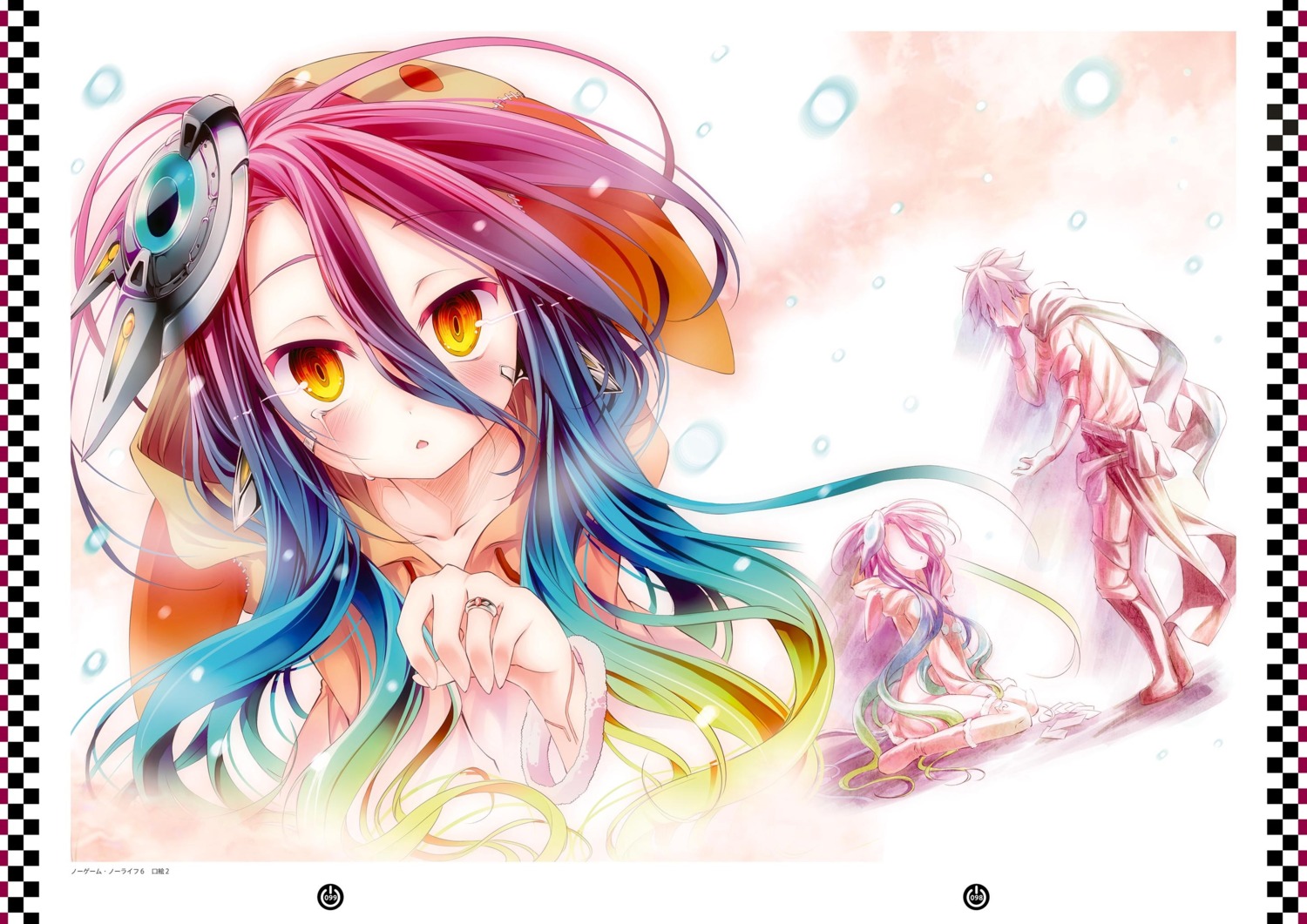 kamiya_yuu, mecha_musume, no_game_no_life, riku_(no_game_no_life), schwi_(no_game_no_life), thighhighs