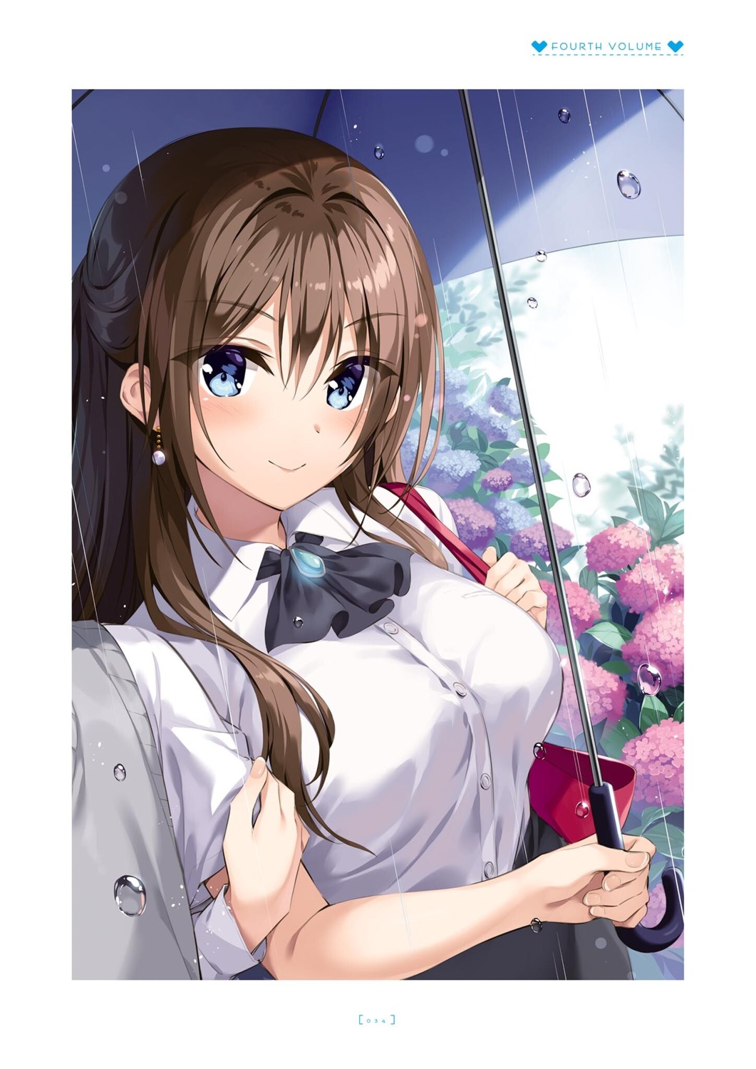boku_no_kanojo_sensei, dress_shirt, fujiki_maka, oryou, saigi_makoto, seifuku, sweater, umbrella