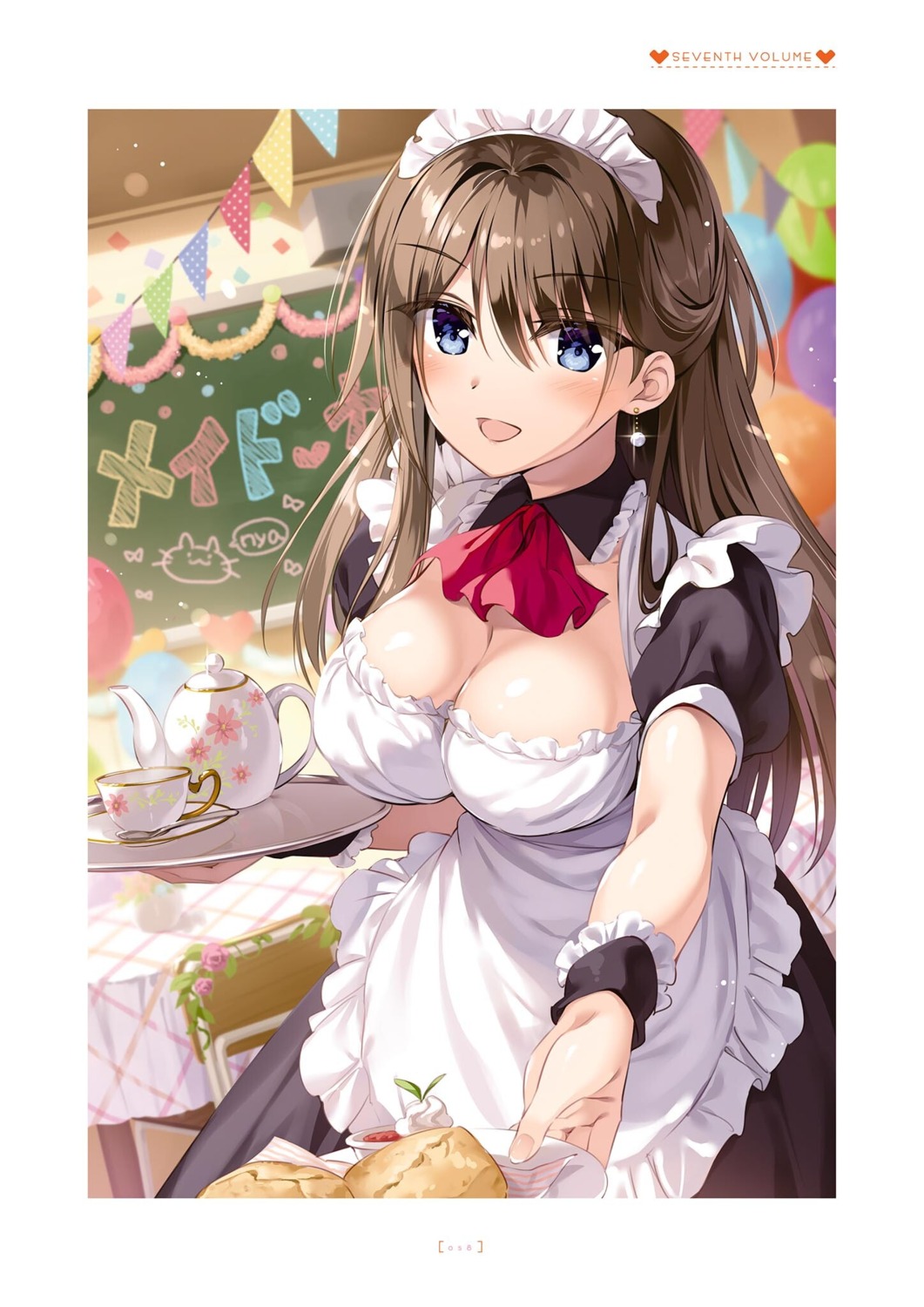 boku_no_kanojo_sensei, fujiki_maka, maid, oryou, waitress