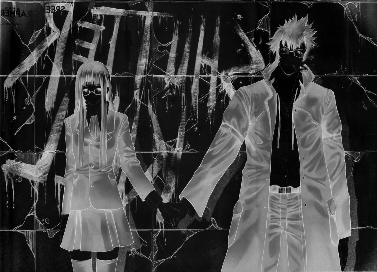 monochrome, saiga_tatsumi, speed_grapher, tennouzu_kagura, tomozo_kaoru