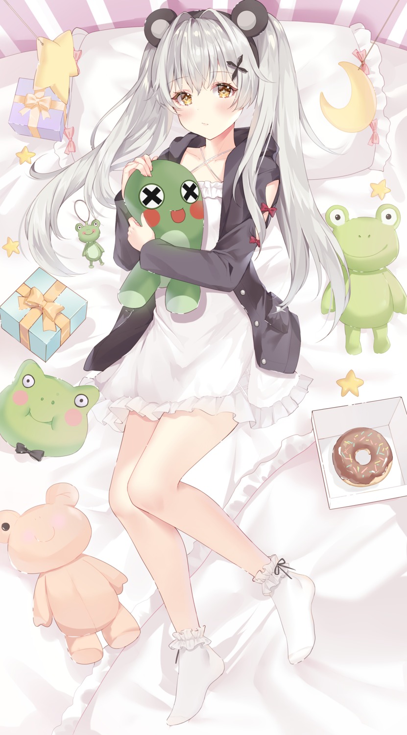 animal_ears, dakimakura, dress, hum_(ten_ten), luna_(punishing:_gray_raven), punishing:_gray_raven