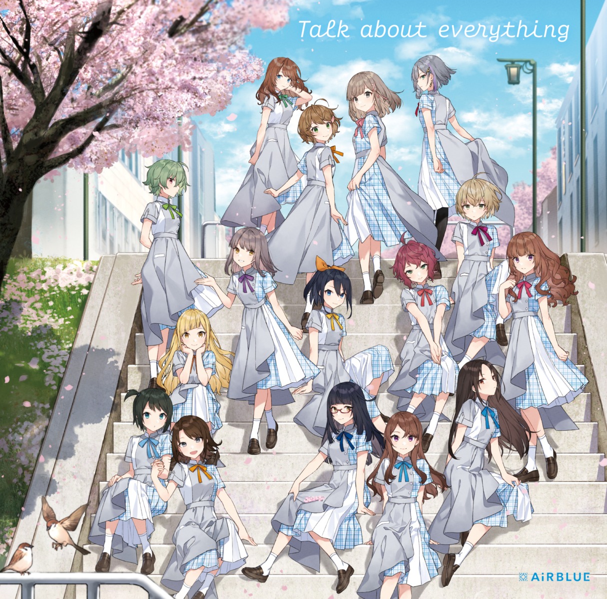 akagawa_chisa, cue!, disc_cover, eniwa_airi, hinakura_riko, kamuro_aya, kano_shiho, kujou_yuzuha