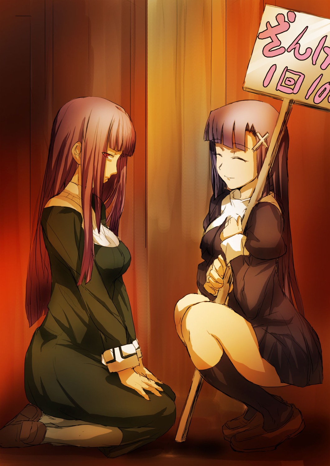 asagami_fujino, hidegue, kannagi_crazy_shrine_maidens, kara_no_kyoukai, zange