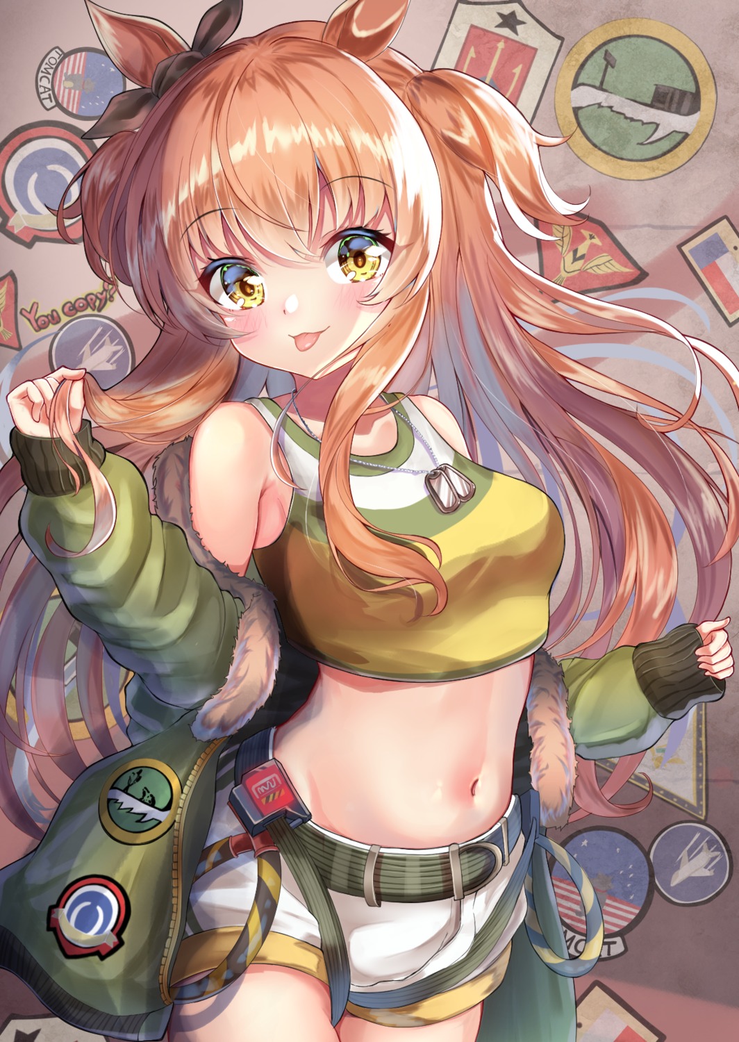 animal_ears, mayano_top_gun_(umamusume), rappi, uma_musume_pretty_derby, uniform