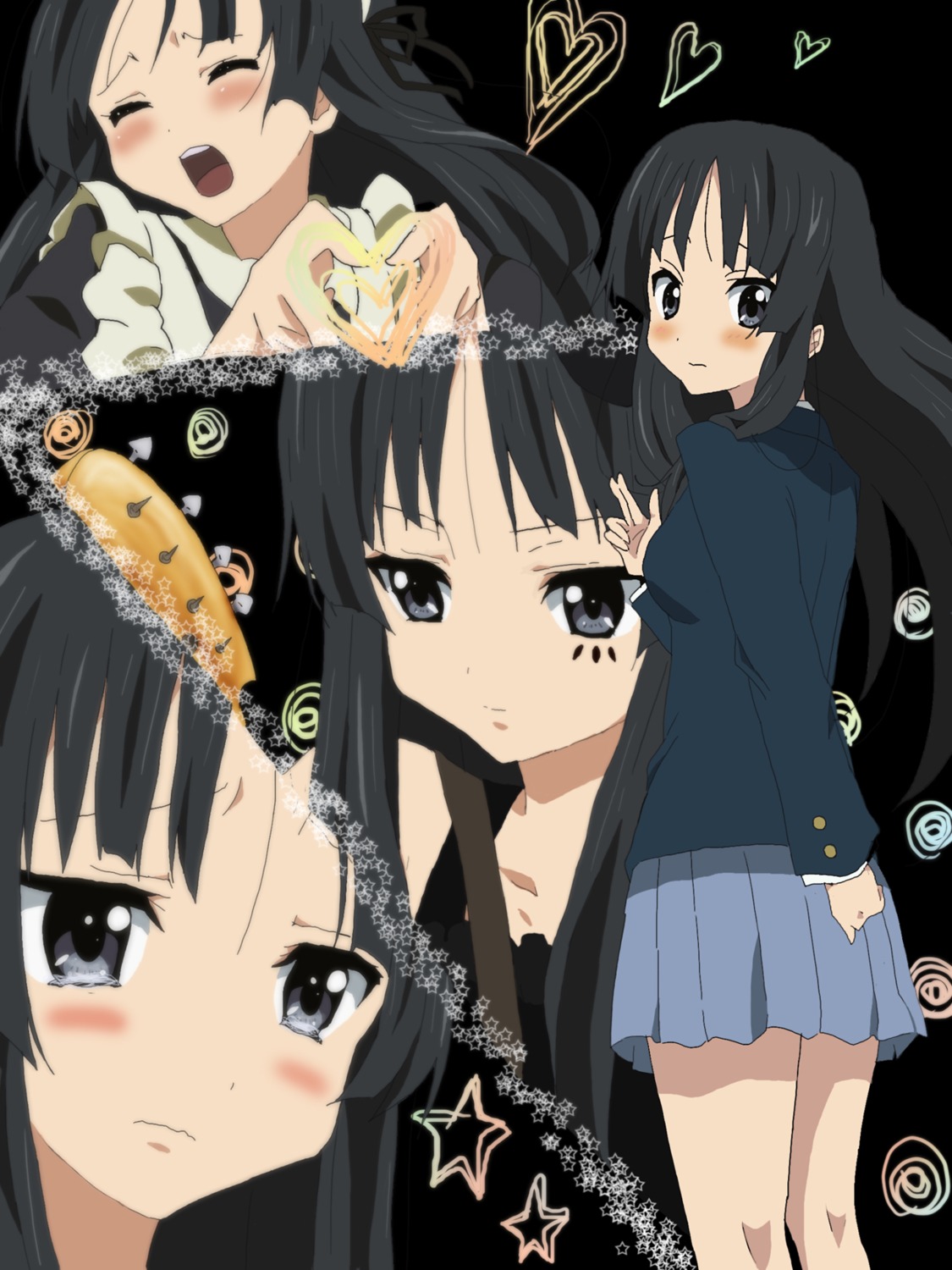 akiyama_mio, k-on!, maid, misa_(mikarin), seifuku