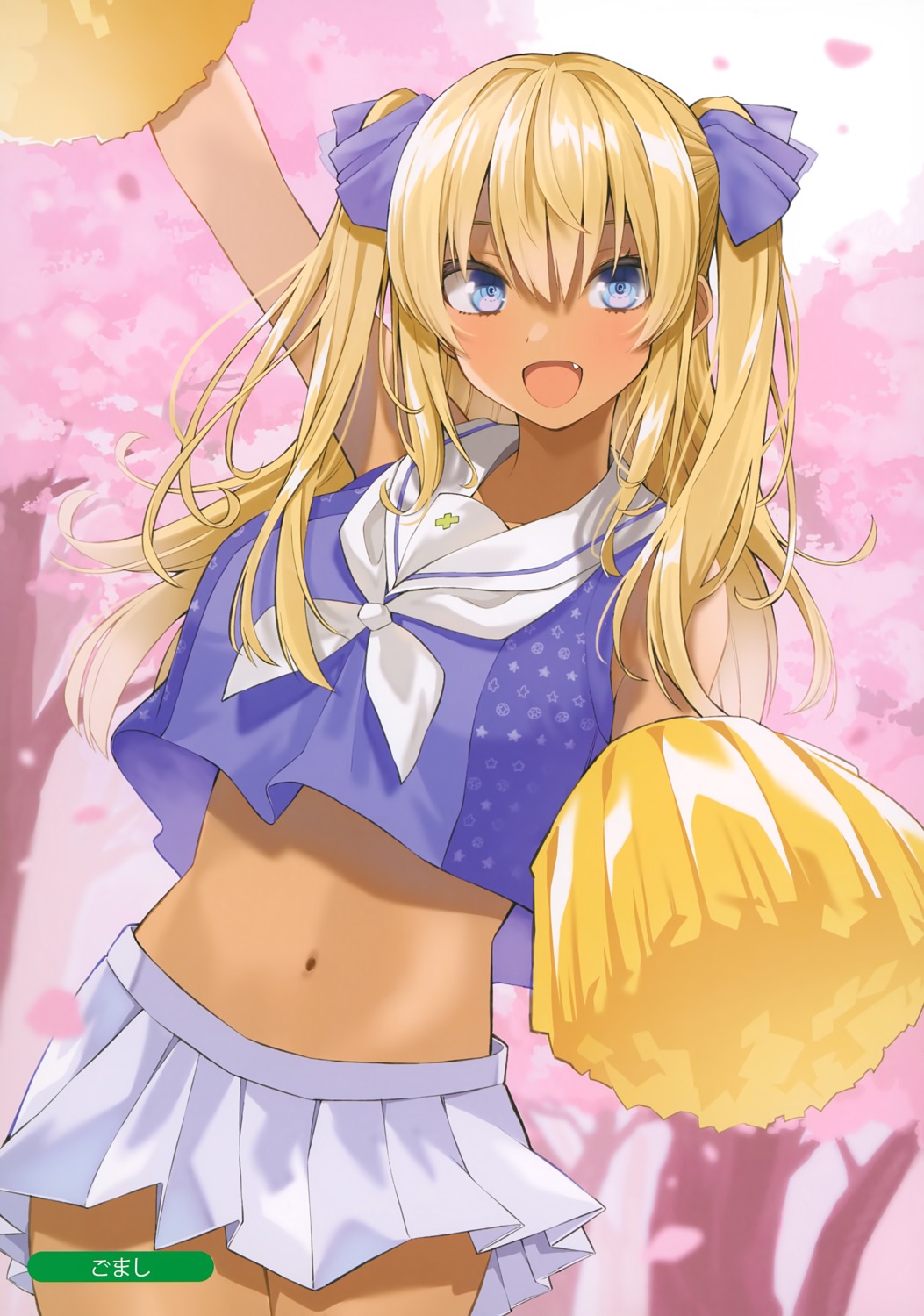 cheerleader, gomashi_(goma), seifuku, skirt_lift