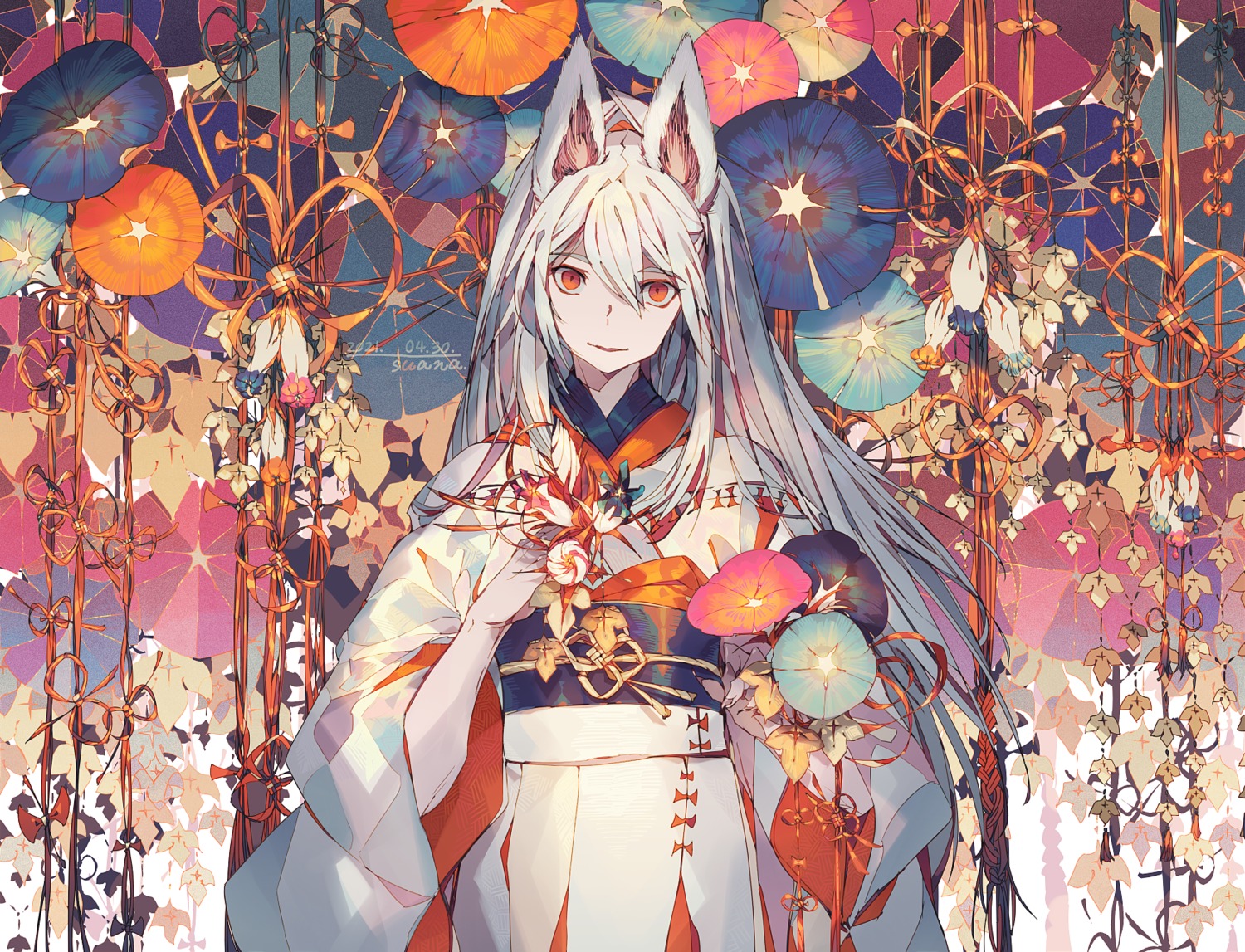 animal_ears, japanese_clothes, lemming_no_suana