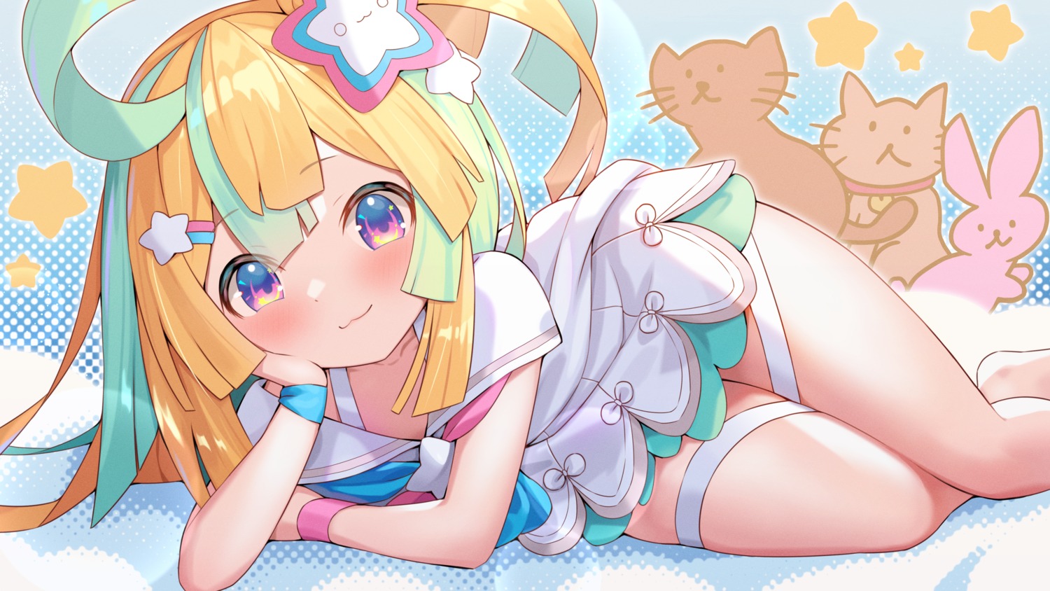 amakawa_hano, bettle_(b_s_a_n), dress, garter, neko, re:act, wallpaper