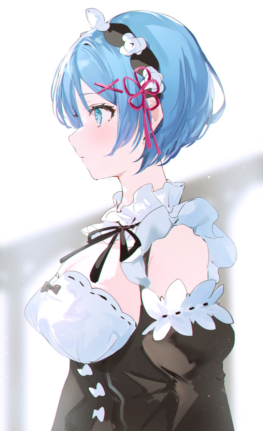 maid, re:zero_kara_hajimeru_isekai_seikatsu, rem_(re_zero), yuuko_(030_yuko)