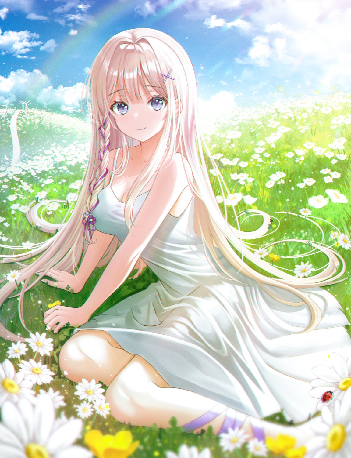 dress, no_bra, pora_0918, see_through, summer_dress