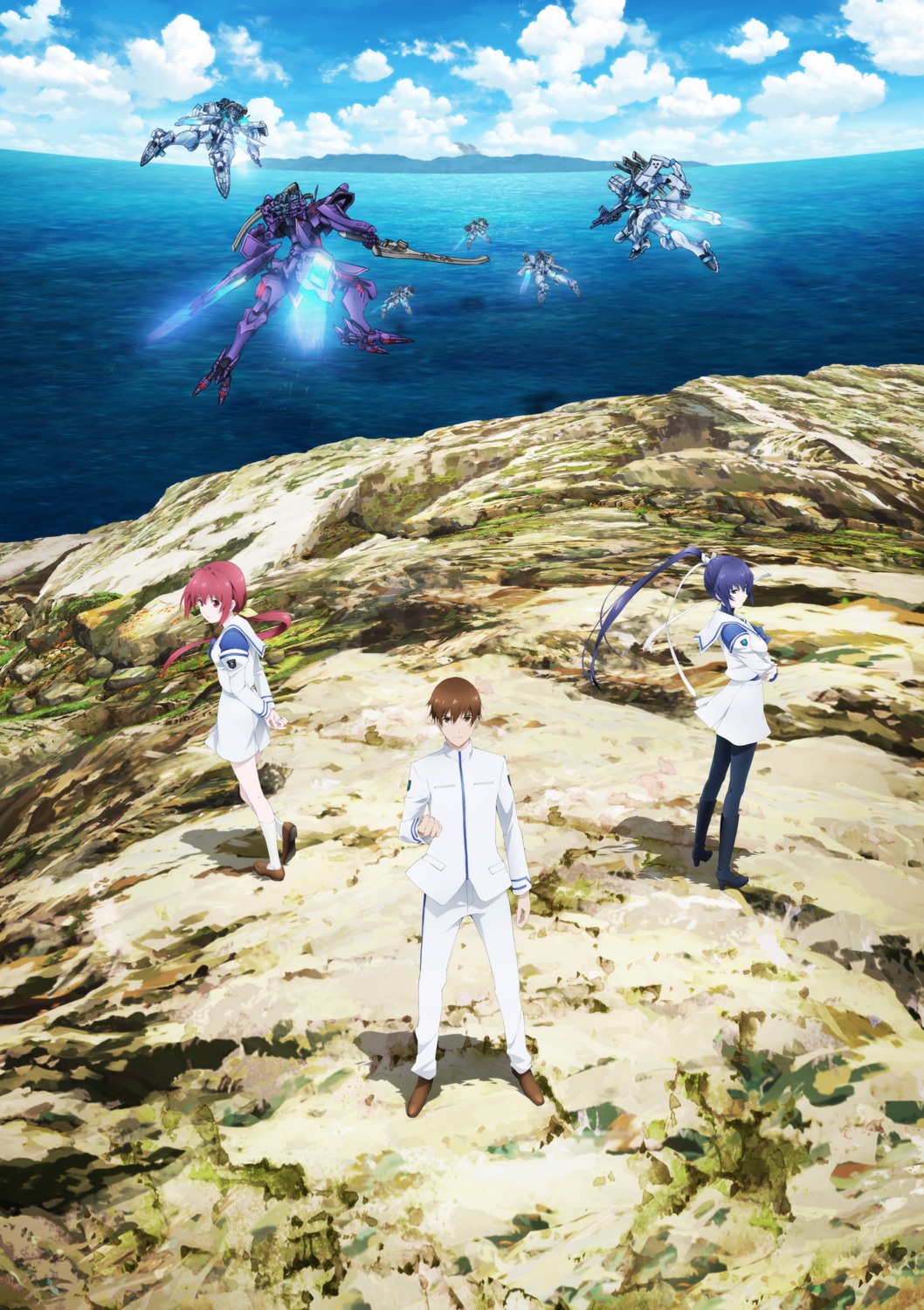 kagami_sumika, landscape, mecha, mitsurugi_meiya, muv-luv, muv-luv_alternative, pantyhose, seifuku