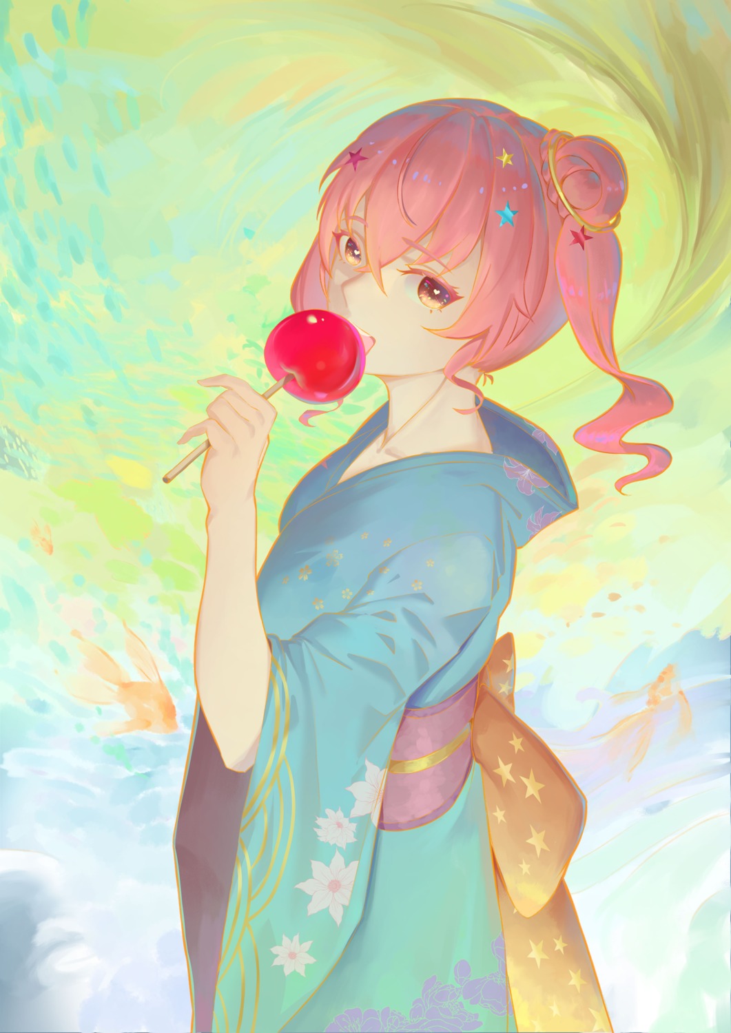 anemachi, hololive, serelith, yukata
