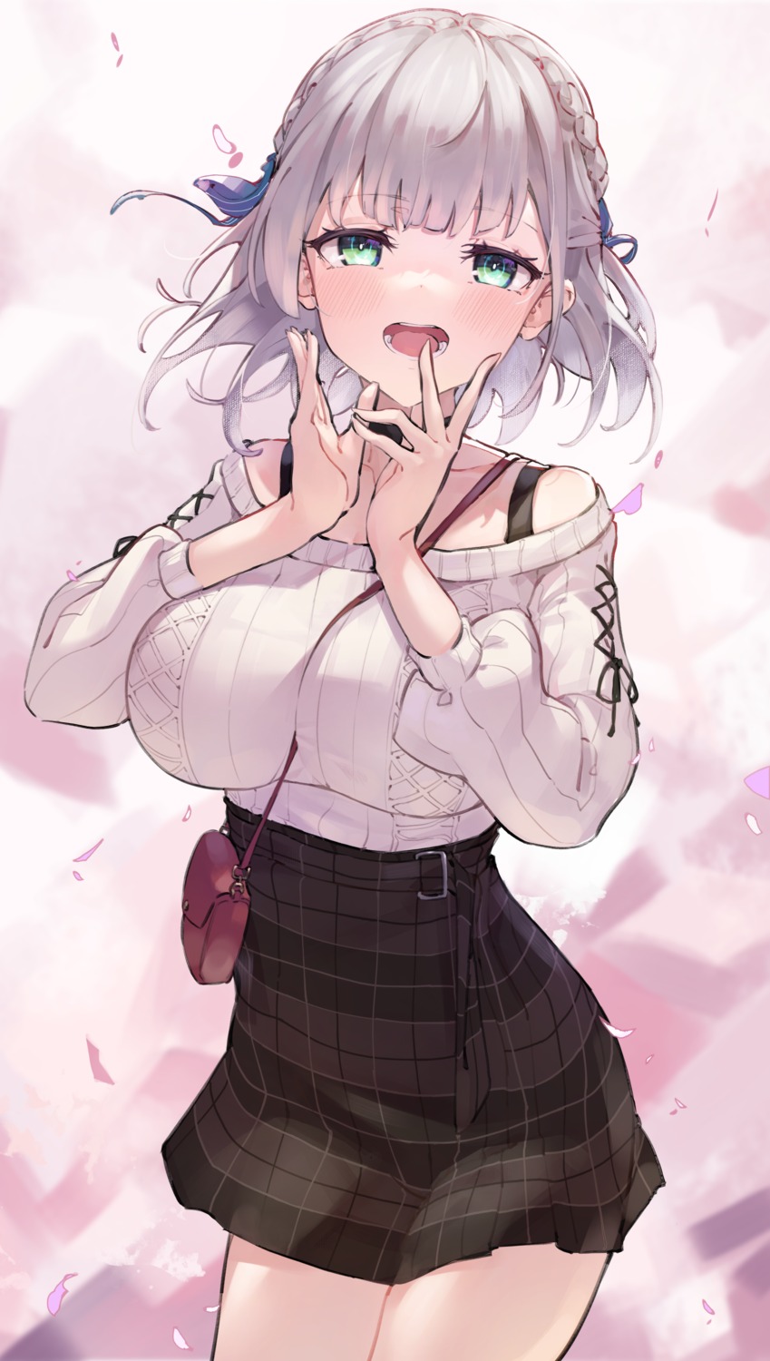 asla_yu, hololive, shirogane_noel, sweater