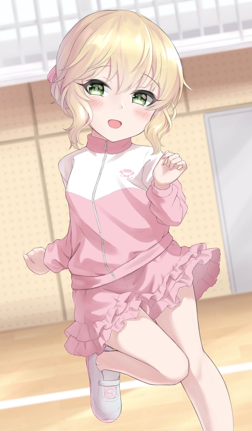 gym_uniform, minamoto0408, sakurai_momoka_(idolm@ster), skirt_lift, the_idolm@ster, the_idolm@ster_cinderella_girls, the_idolm@ster_cinderella_girls_u149