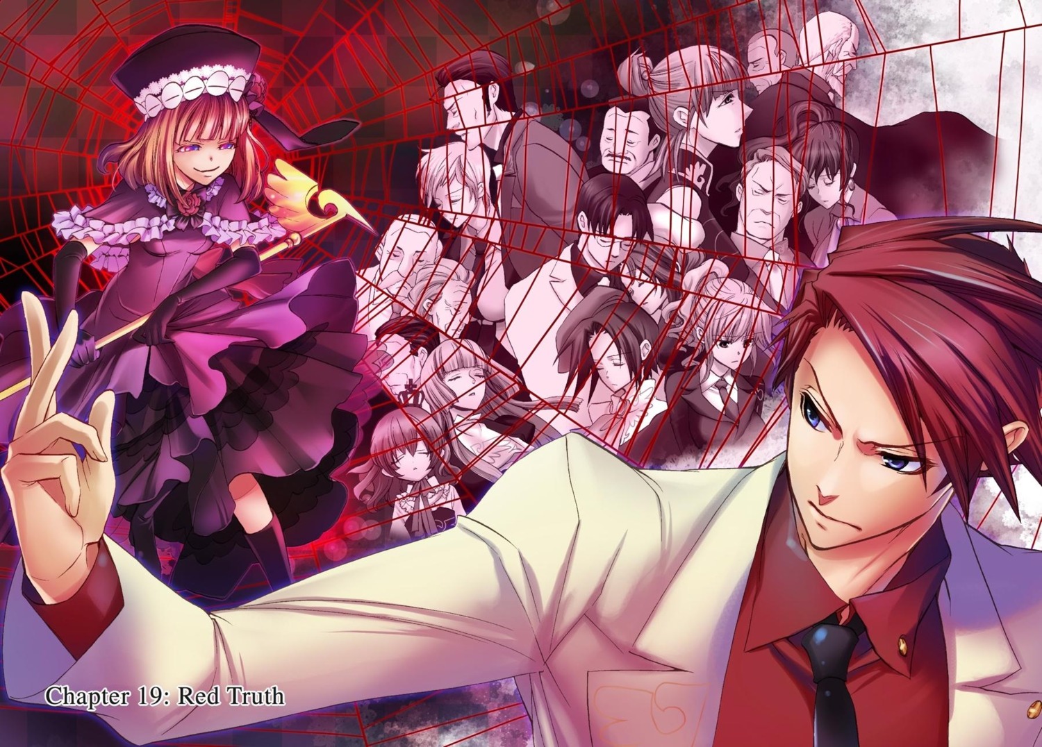 business_suit, eva_beatrice, gohda_toshiro, kumasawa_chiyo, lolita_fashion, nanjou_terumasa, natsumi_kei, ronoue_genji