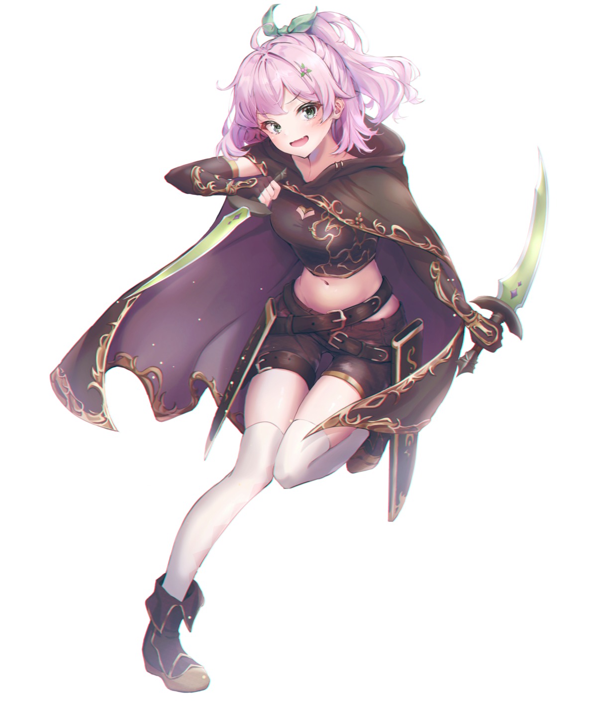 ciawasemono, thighhighs, weapon