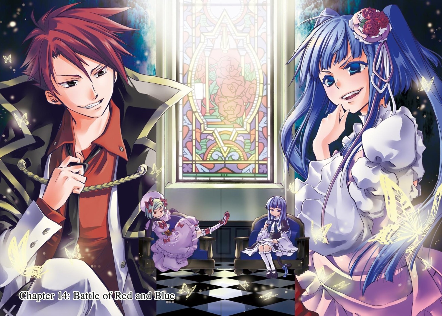 business_suit, crease, dress, frederica_bernkastel, furudo_erika, gothic_lolita, lambdadelta, lolita_fashion
