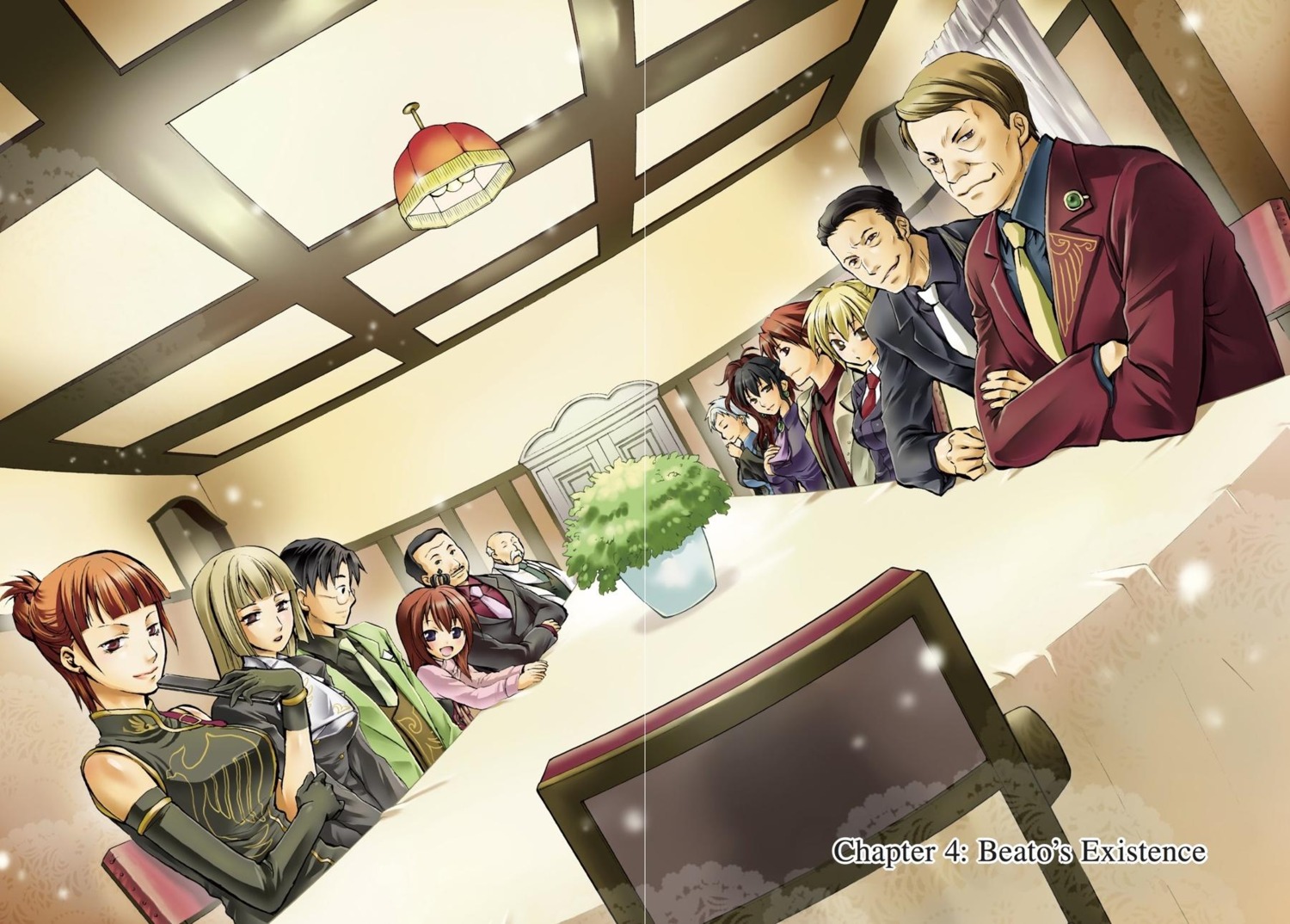 asian_clothes, business_suit, crease, megane, momoyama_hinase, nanjou_terumasa, umineko_no_naku_koro_ni, ushiromiya_battler