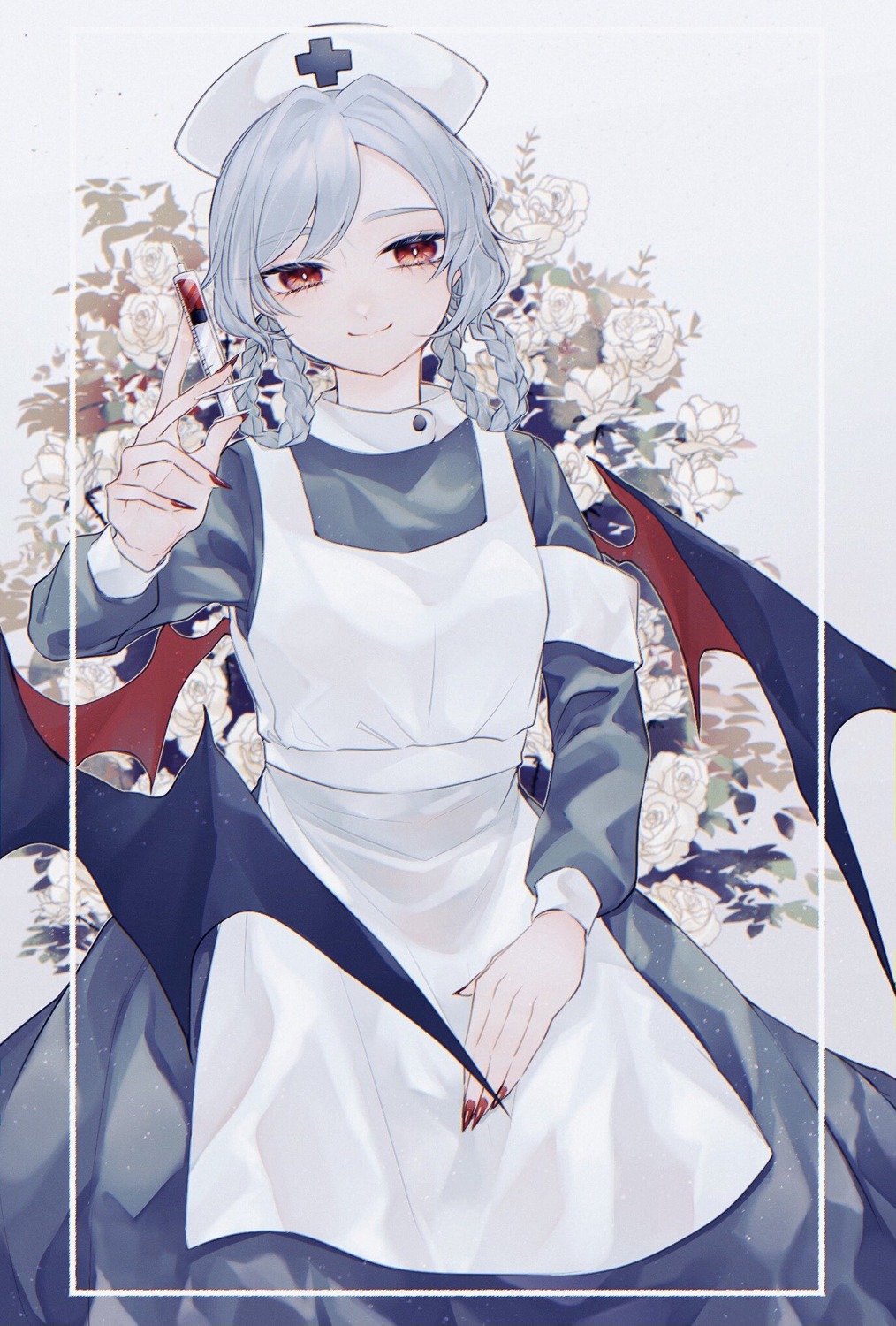 katai_(nekoneko0720), nurse, wings