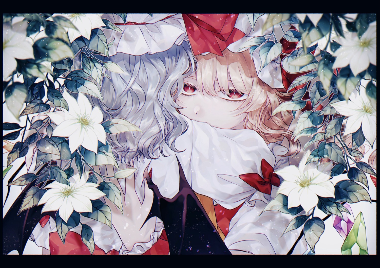 flandre_scarlet, katai_(nekoneko0720), remilia_scarlet, touhou, wings