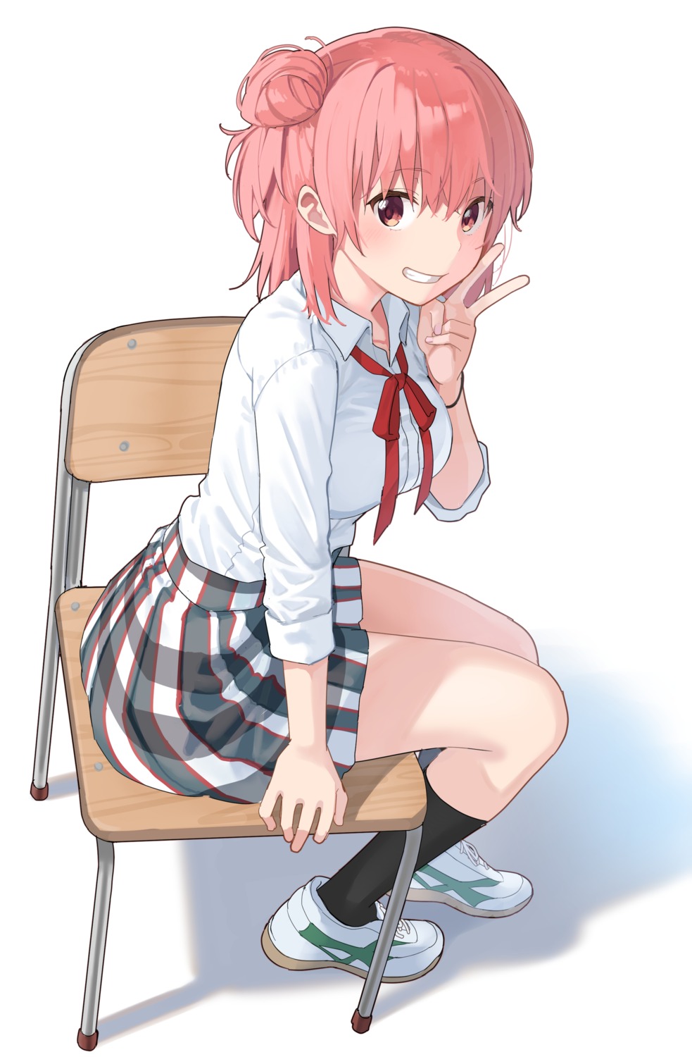mameroku, seifuku, yahari_ore_no_seishun_lovecome_wa_machigatteiru., yuigahama_yui