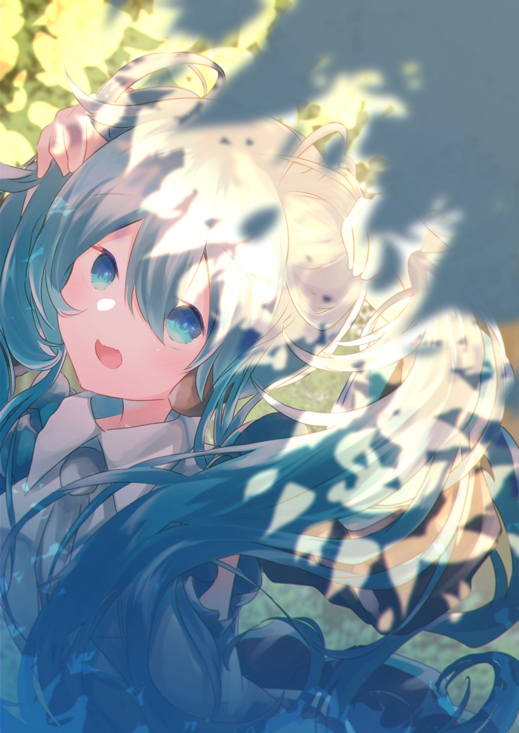 fuyuzuki_gato, hatsune_miku, headphones, vocaloid