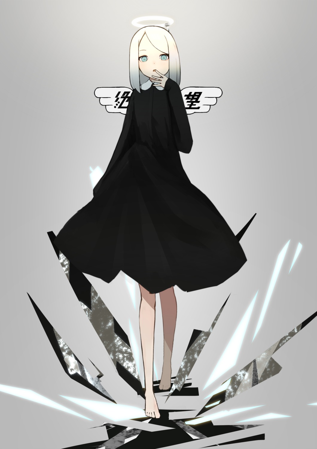 angel, dress, kiiui, wings