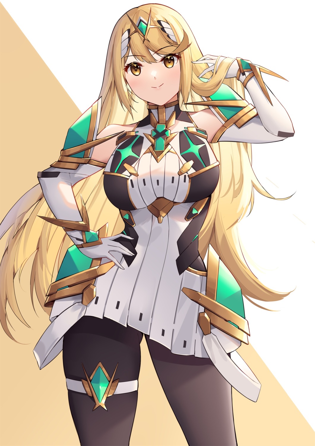 dress, eol_9, garter, hikari_(xenoblade_2), pantyhose, xenoblade_(series), xenoblade_2