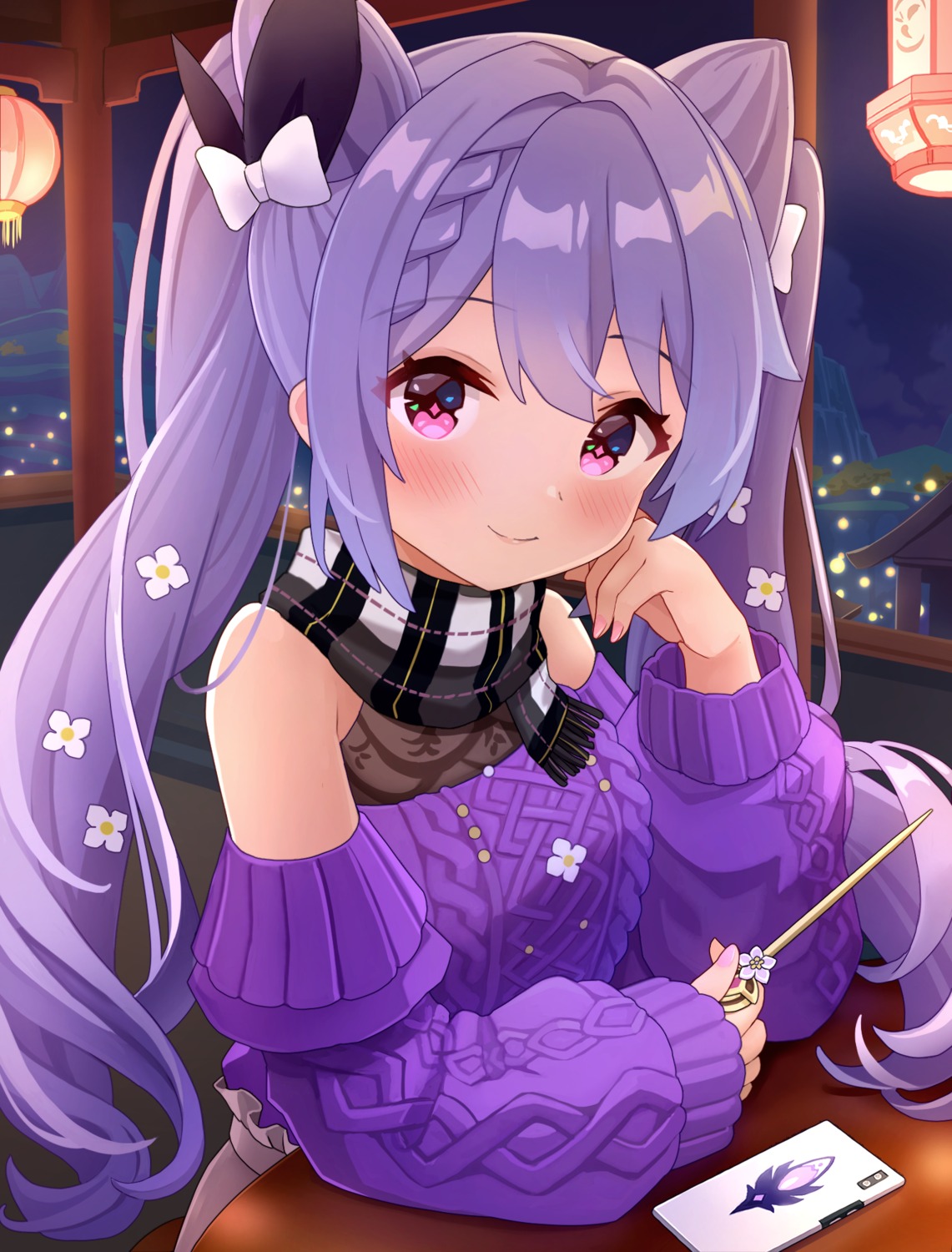 genshin_impact, keqing, nomio, sweater
