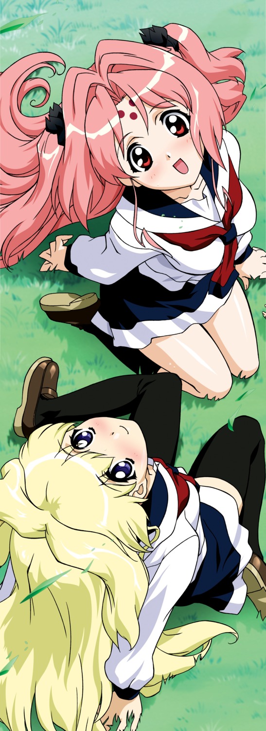 fukuyama_risa, girls_bravo, miharu_sena_kanaka, seifuku, thighhighs