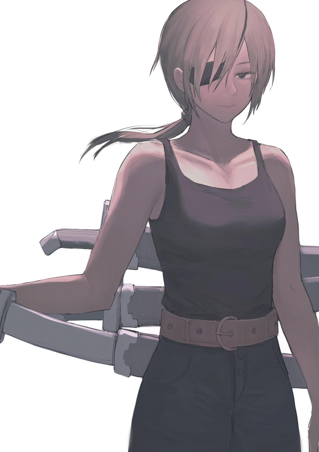 900p, chainsaw_man, eyepatch, quanxi_(chainsaw_man), sword