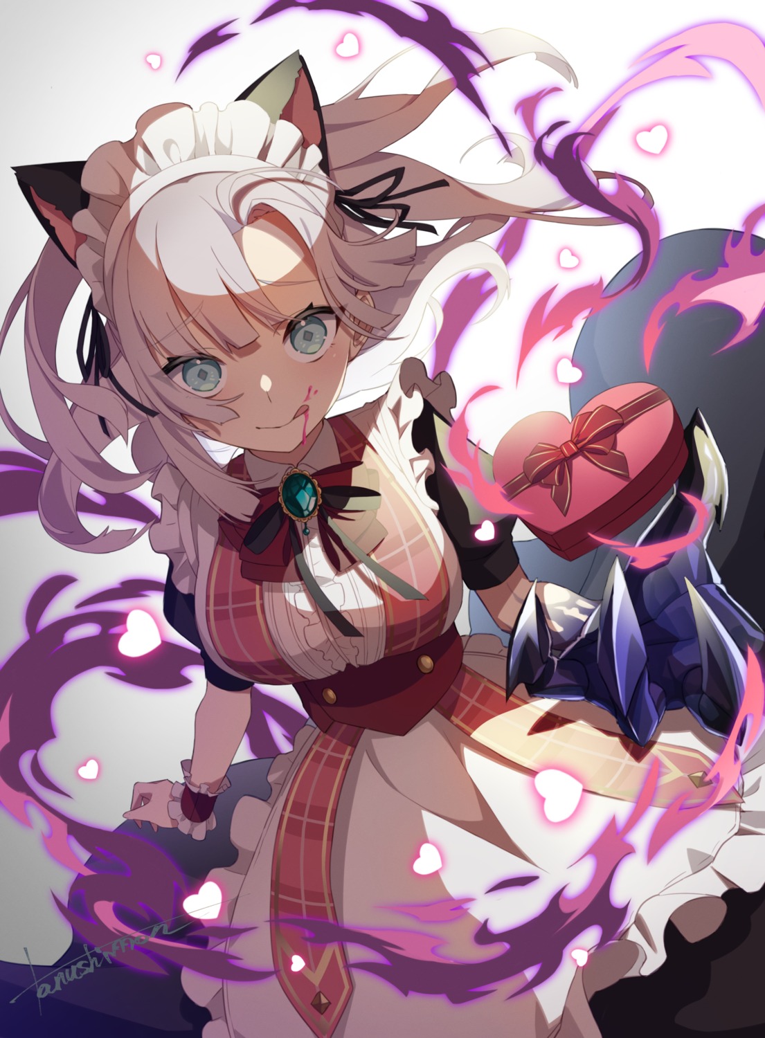 animal_ears, maid, nekomimi, tanushimon, valentine