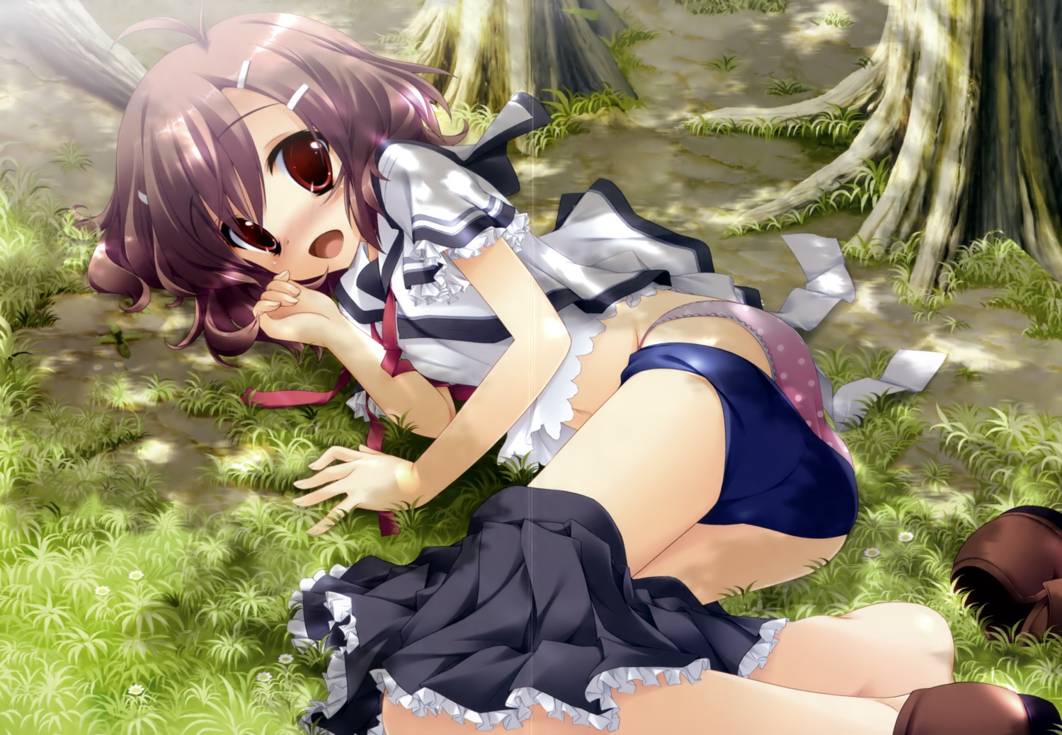 buruma, crease, hattori_aya, koiiro_soramoyou, lucie, pantsu, seifuku, studio_ryokucha