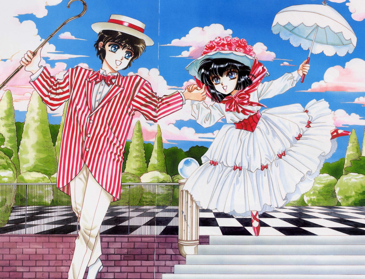 clamp, gap, ijuuin_akira, nijuu_mensou_ni_onegai, ookawa_utako